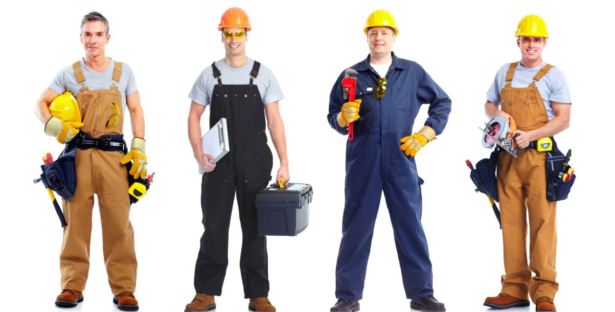 Рабочая одежда. Какая одежда нужна для электрика, строителя, слесаря, сварщика?