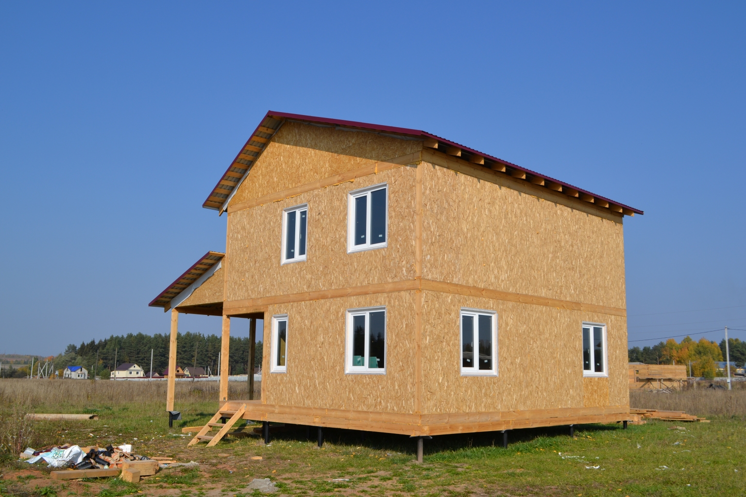 Какие материалы используются при строительстве домов канадского типа?