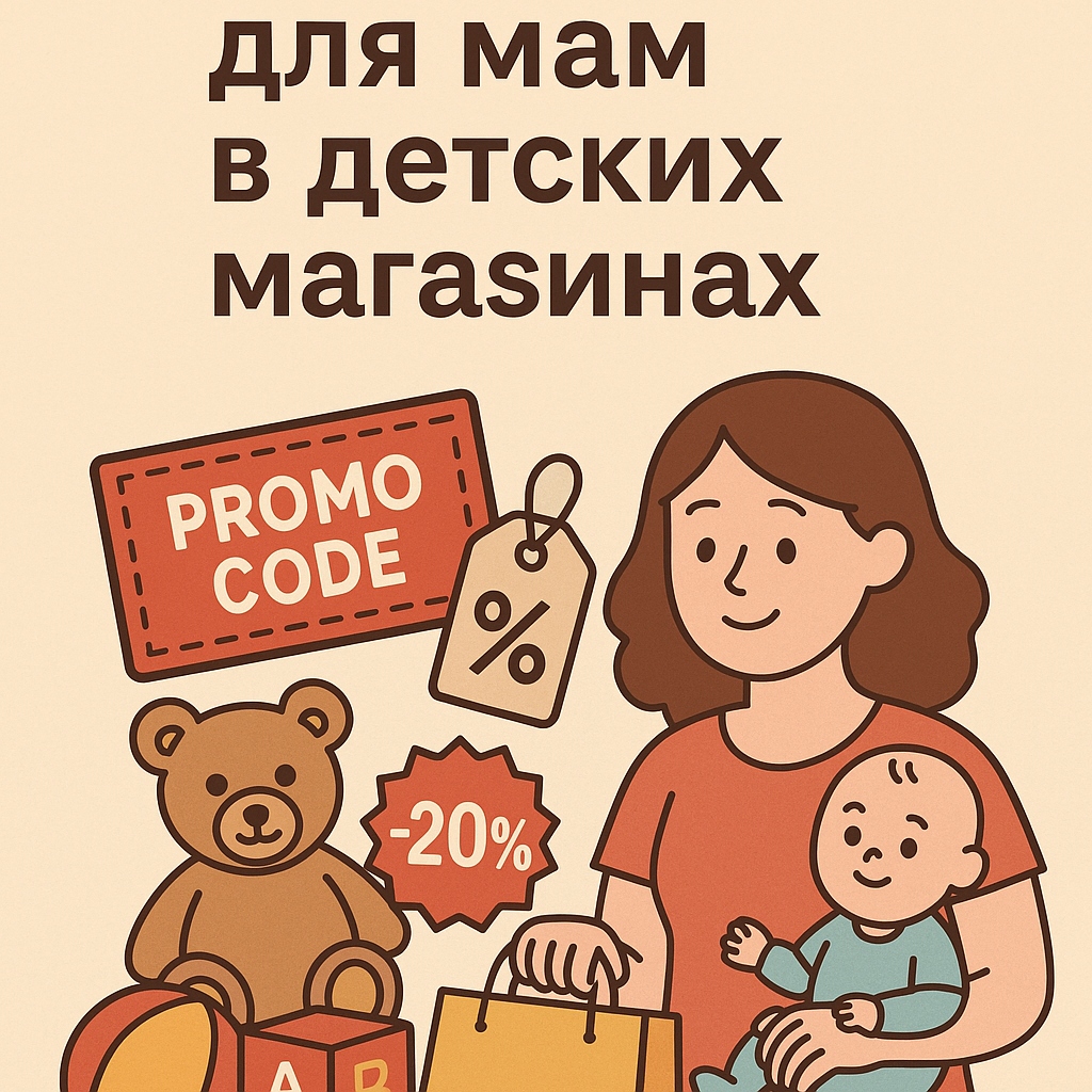 Промокоды для мам в детских магазинах — как экономить на покупках для детей
