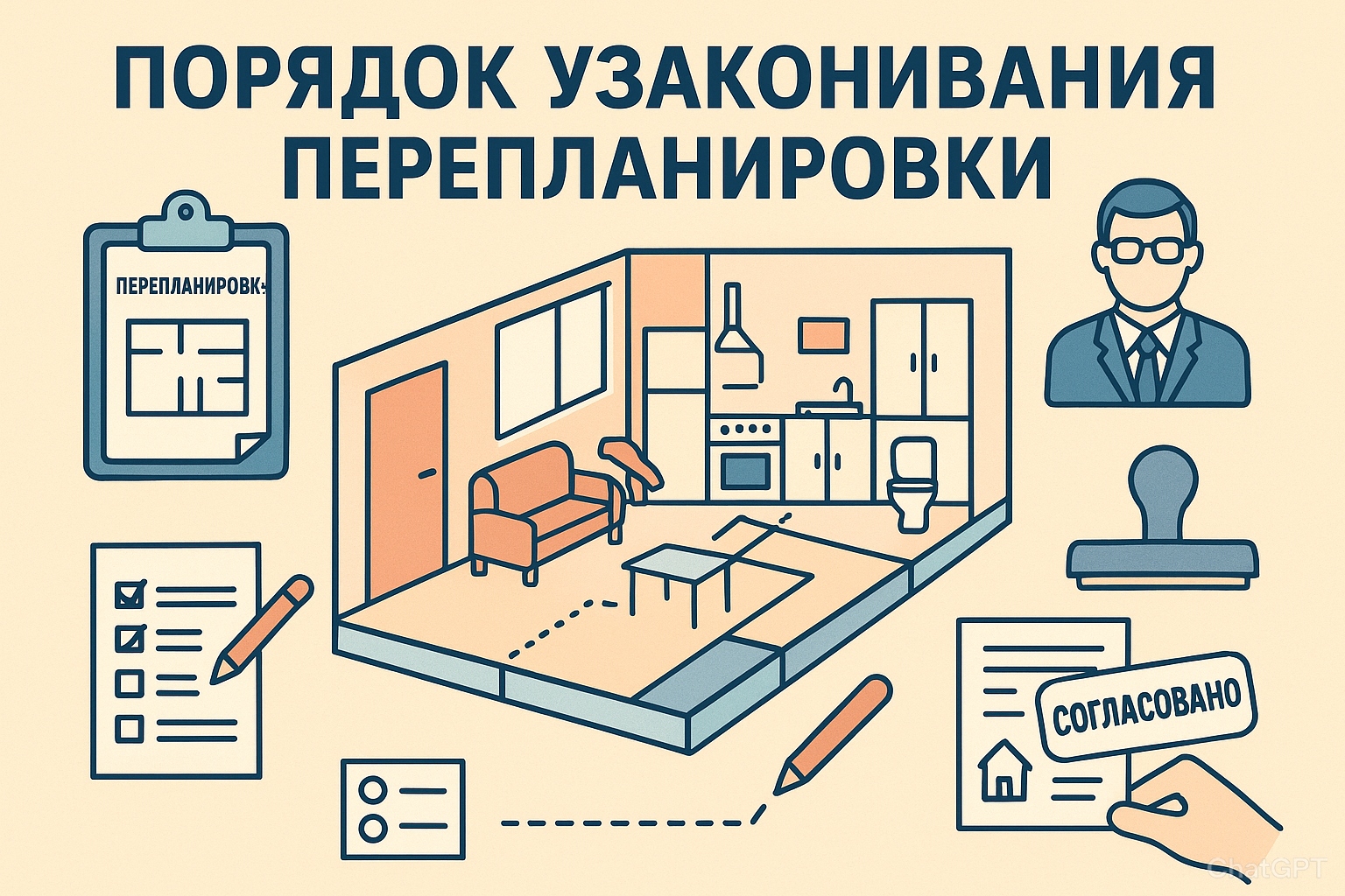 Порядок узаконивания перепланировки: пошаговое руководство
