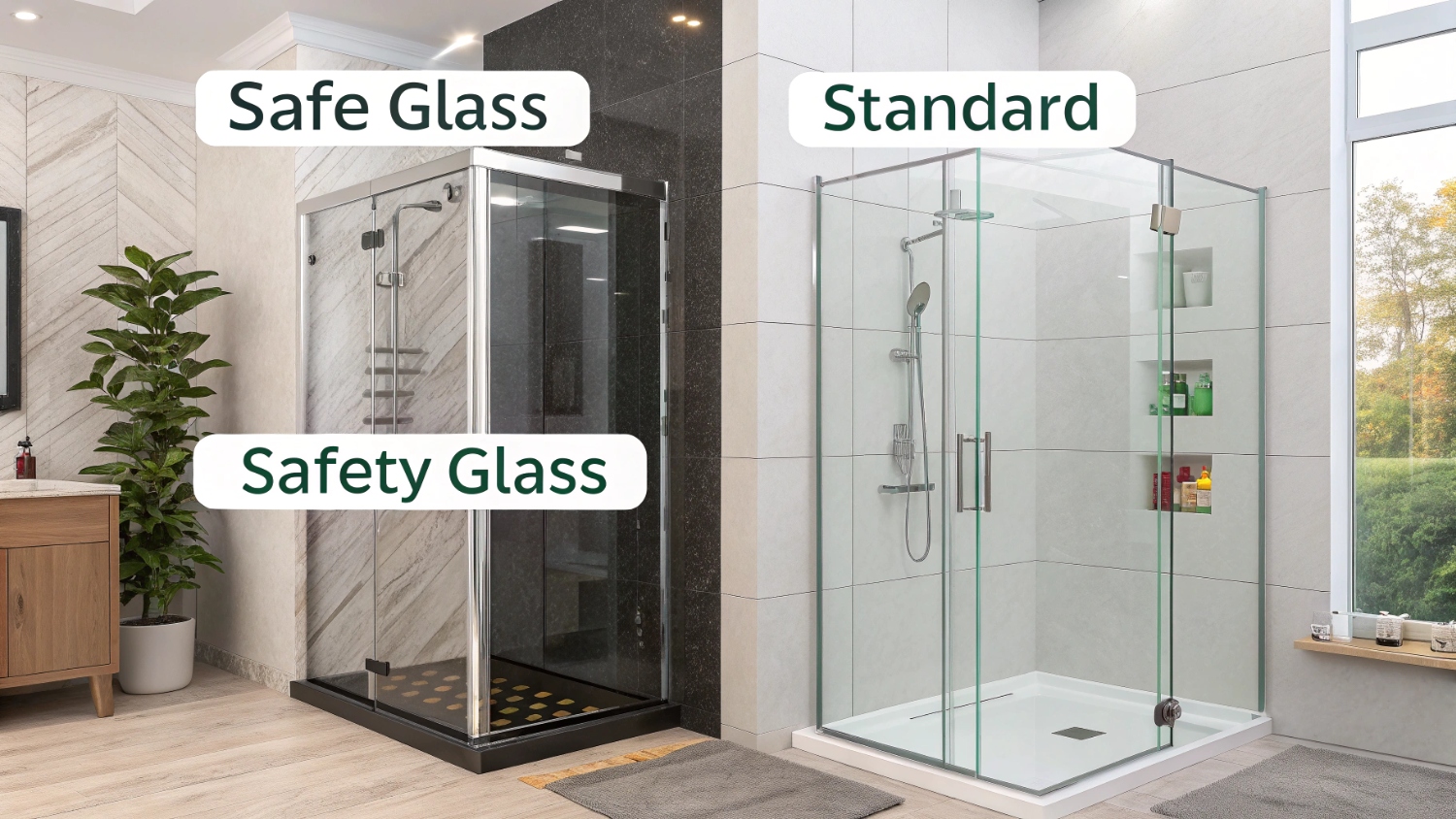 Как выбрать безопасное стекло для душевой кабины