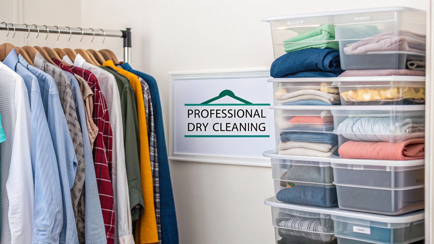 Как правильно хранить сезонную одежду. Профессиональная химчистка