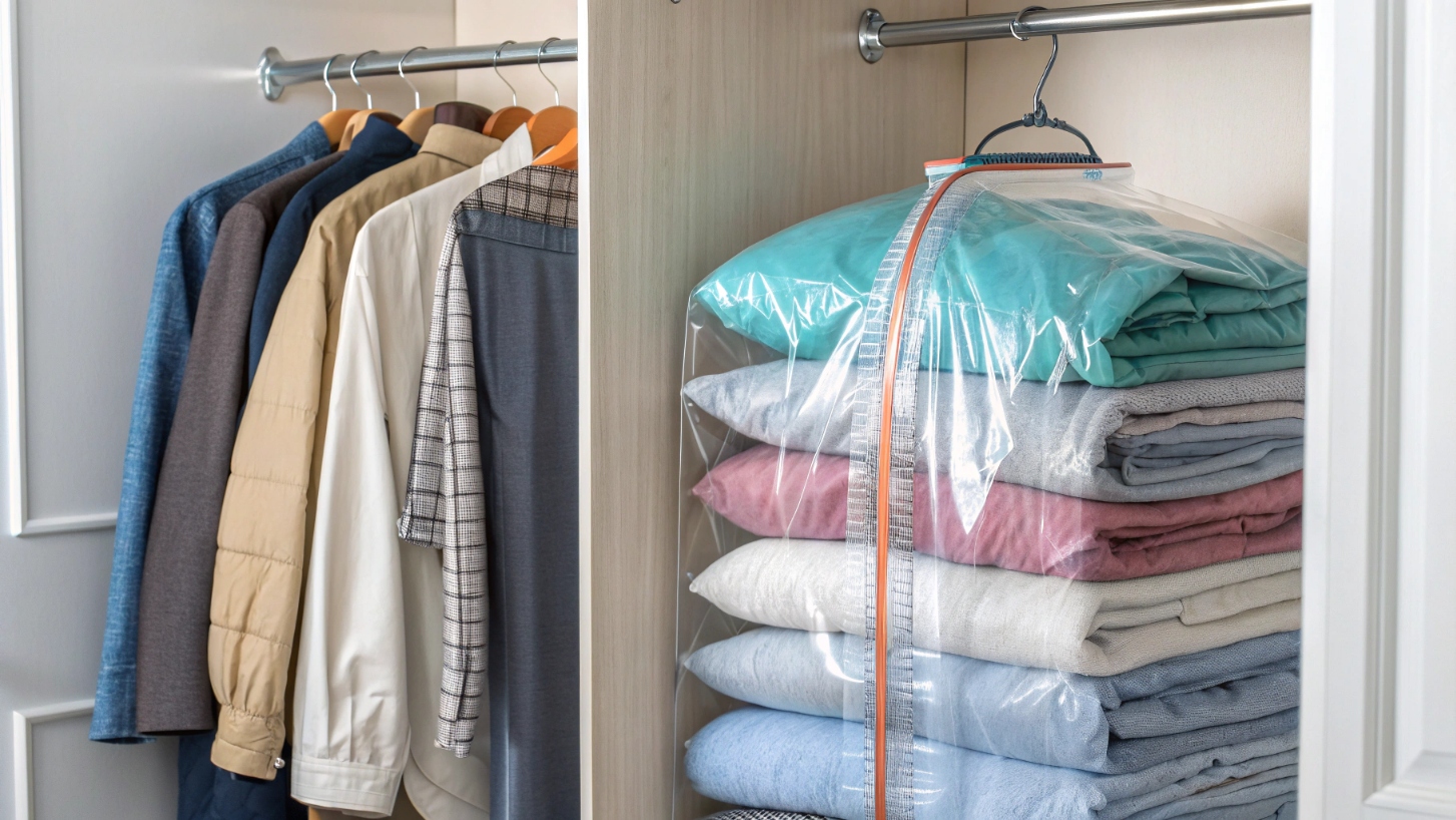 Как правильно хранить сезонную одежду. Профессиональная химчистка