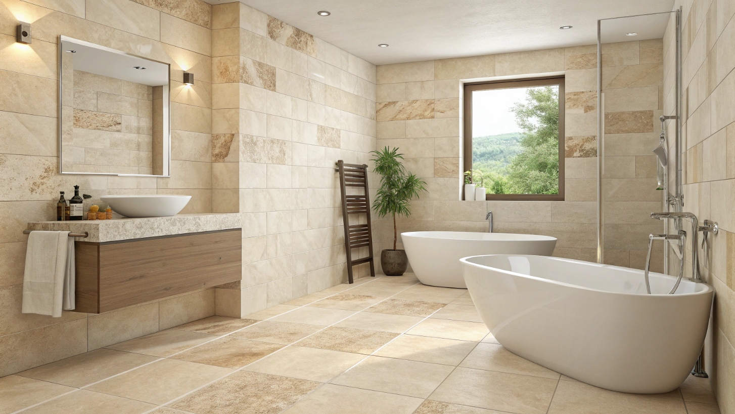 Бежевая плитка в 2026 году: универсальное решение и актуальный тренд