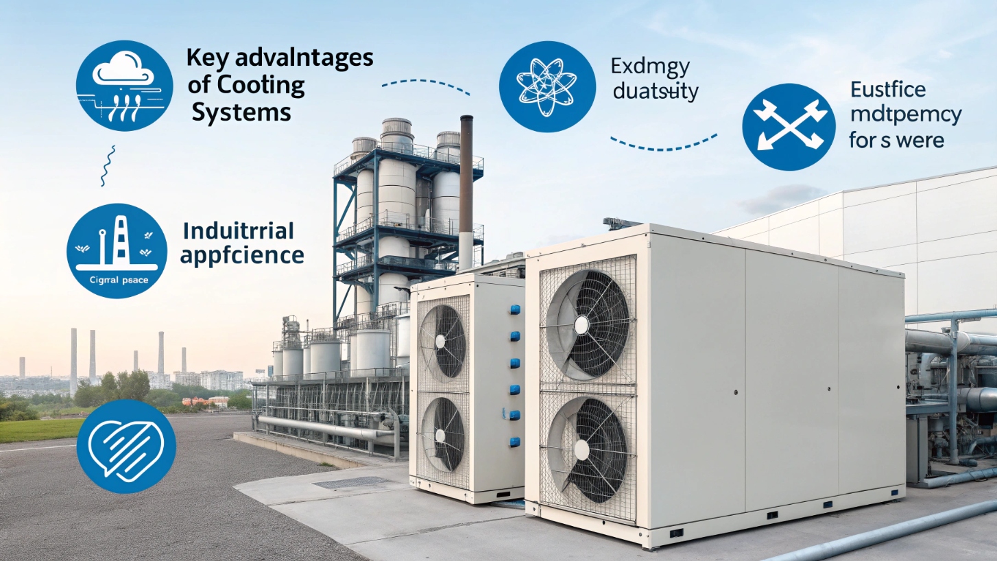 Визуализация ключевых преимуществ систем охлаждения для промышленного применения.