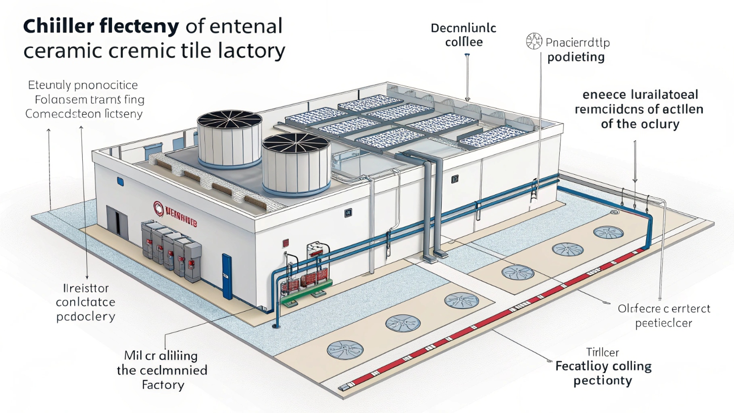 Иллюстрация ключевых этапов установки системы охлаждения на промышленном объекте.