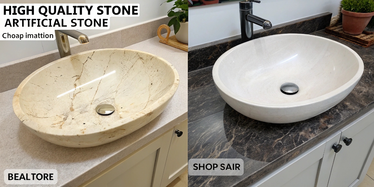 Как отличить качественную раковину из искусственного камня от дешёвой подделки