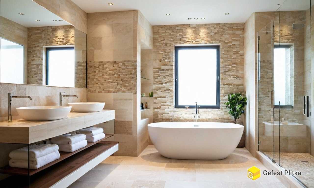 Как правильно сочетать плитку под камень с другими материалами