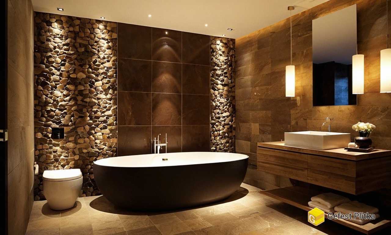 Бюджетные решения плитка под камень для ванной