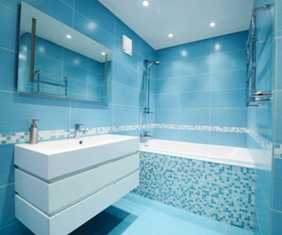 Как выбрать керамическую плитку для ванной комнаты в морском стиле