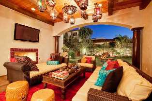 Марокканские обои: экзотика и колоритный дизайн в вашей гостиной