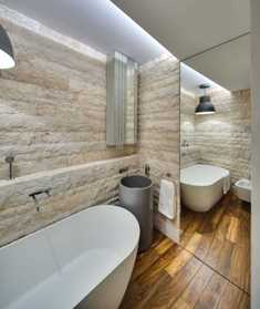 Разные способы оформления стен в ванной комнате