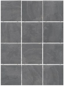 Дегре серый темный, полотно 40x30 из 12 частей 9,9x9,9