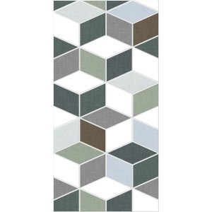 Плитка настенная Тренд 4Д зеленый 60x30 Керамин