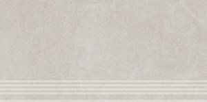 KM6060G0471RGRF Керамогранит Ступень фронтальная Эстерель белый матовый обрезной 60x30 Kerama Marazzi