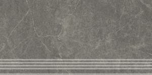 KM6060G0531RGRF Керамогранит Ступень фронтальная Эстерель серый тёмный матовый обрезной 60x30 Kerama Marazzi