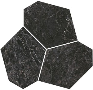 KMD2HID025BR Декор Марсель наборный чёрный глянцевый обрезной 26,5x25,5 Kerama Marazzi