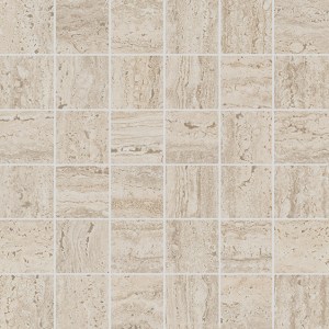 KMD2MSA008GR Керамогранит Декор Про Травертин мозаичный бежевый светлый матовый обрезной 30x30 Kerama Marazzi