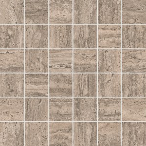 KMD2MSA010GR Керамогранит Декор Про Травертин мозаичный бежевый тёмный матовый обрезной 30x30 Kerama Marazzi