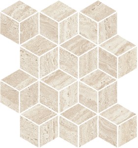 KMD2MSM015BR Декор Про Травертин мозаичный бежевый светлый матовый обрезной 37x34,5 Kerama Marazzi