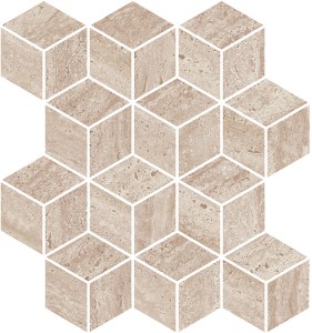 KMD2MSM016BR Декор Про Травертин мозаичный бежевый матовый обрезной 37x34,5 Kerama Marazzi