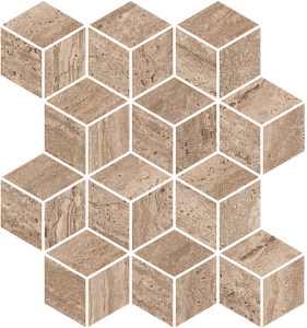 KMD2MSM018BR Декор Про Травертин мозаичный коричневый светлый матовый обрезной 37x34,5 Kerama Marazzi