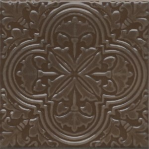 KMD3STA005BN Декор Фес коричневый глянцевый 15x15x0,69 Kerama Marazzi
