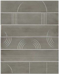 KMP3STA004RN6X Панно Мажорель серый глянцевый (из 6 частей 28,5x6) 36x28,5x1 Kerama Marazzi