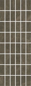 Декор Лирия коричневый мозаичный 40x15