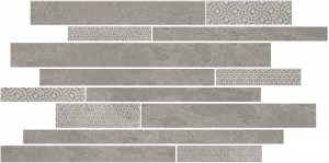 Керамогранит Ламелла серый мозаичный 50,2x25 декор